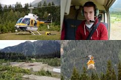 03 Peter Ryan In Helicopter Taking Off For Mount Robson Pass.jpg